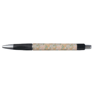 Caneta Cinza Cor-de-rosa cor laranja pêssego Floral