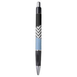 Caneta Cinza Zigzag, Cinza Chevron, Zigzag Patterno, Azul