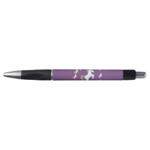 Caneta Círculo de Unicórnio Roxo Charme de Tinta