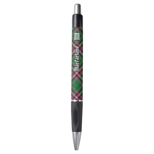 Caneta Clan MacFarlane Modern caçando Tartan (Frente Vertical)
