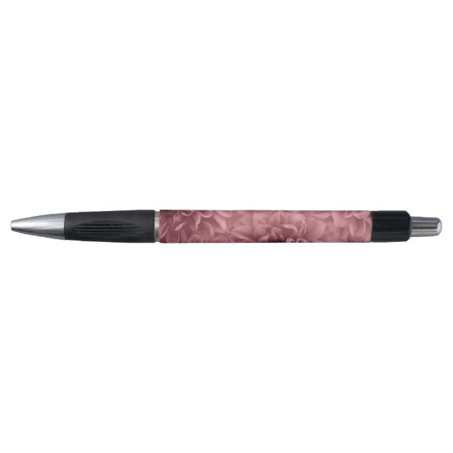 Caneta Cluster de Peach Dahlias Floral (Frente)