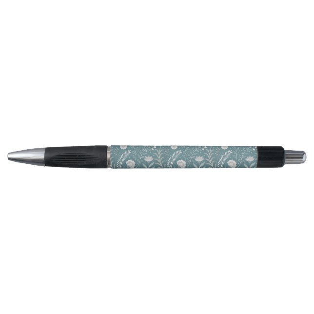 Caneta com Abstrato Floral Distintivo (Frente)