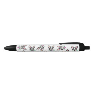 Caneta com Boston Terrier art design