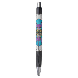 Caneta Cor azul e púrpura