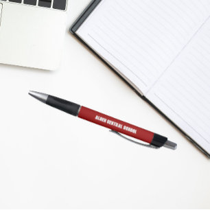 Caneta Cores da Escola Vermelho e Branco