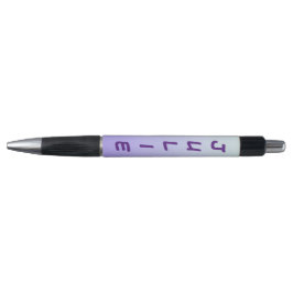 Caneta Cores Gradiente Azul Claro e Roxo