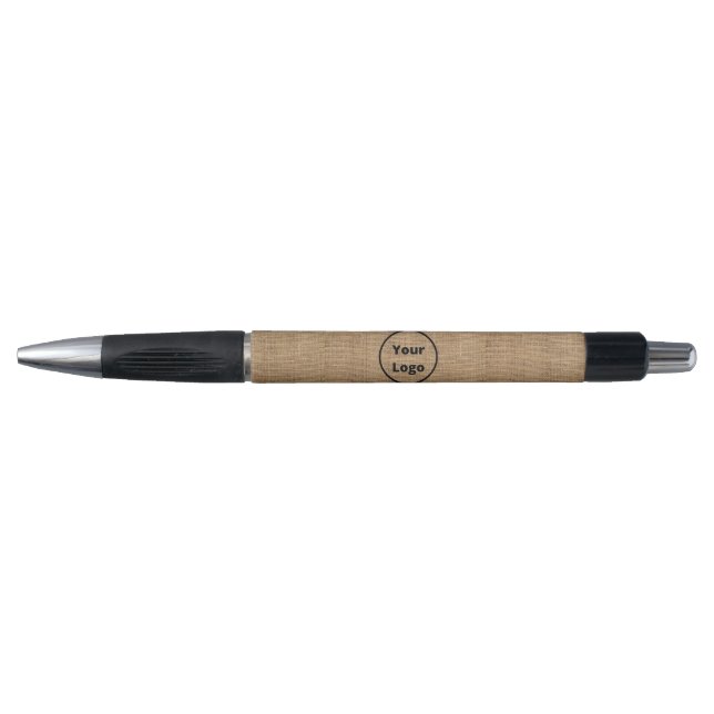 Caneta Custom logo brown burlap (Frente)