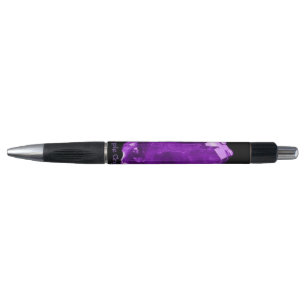 Caneta de Crystal Gripe Roxa