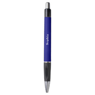 Caneta de escrita Emmy azul marinho personalizada 