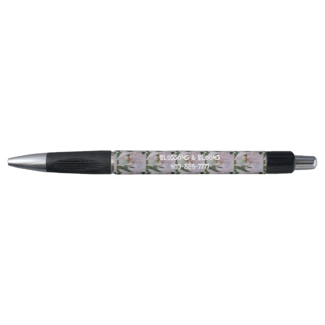 CANETA DE FLOR BRANCO IRIS WATERCOLOR (Frente)