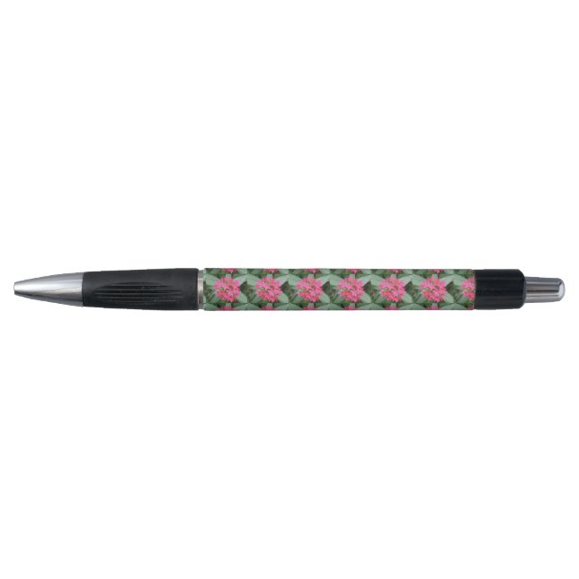 Caneta de Flores Tropicais Rosa Brilhante (Frente)