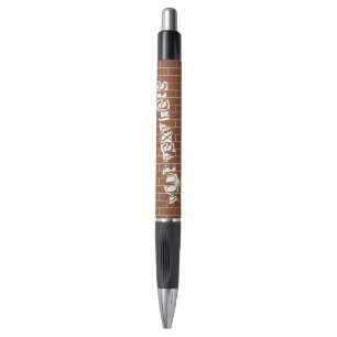 Caneta de Parede de tijolos com texto personalizad