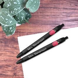 Caneta de Professores de Tinta Preta de Maçã Verme