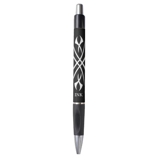 Caneta de tinta personalizada com design de arte d (Frente Vertical)