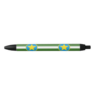 Caneta de Tinta Preta da Bandeira da Cidade de Jac