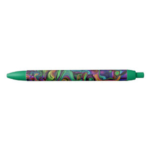 Caneta de Tinta Preta Derretida do Cérebro