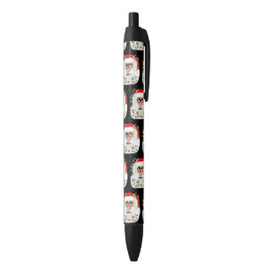 Caneta de tinta preta do favor de festa de Natal