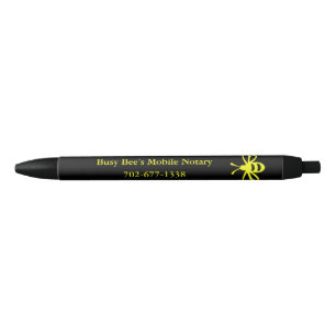 Caneta de Tinta Preta do Notário Móvel da Abelha