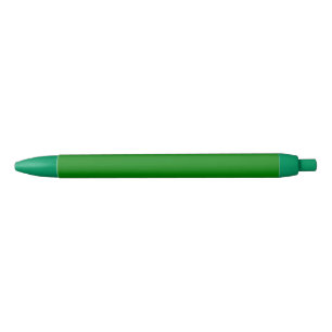 Caneta de tinta preta verde