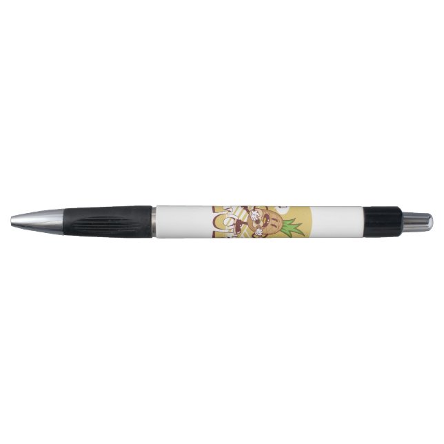 Caneta Design de texto "Aloha" com estilo retrô (Frente)