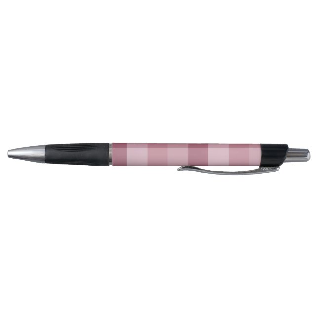 Caneta Design Xadrez Gingham Rosa (Parte Inferior)