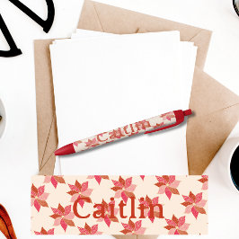 Caneta do nome da flor feliz