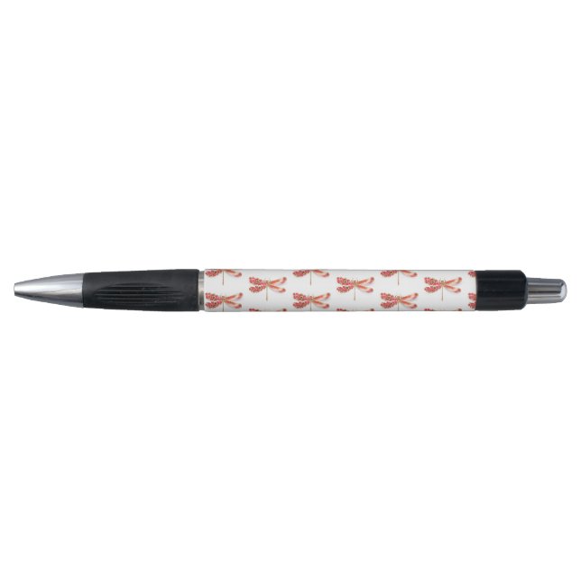 Caneta Dragonfly com joalheria sakura (Frente)