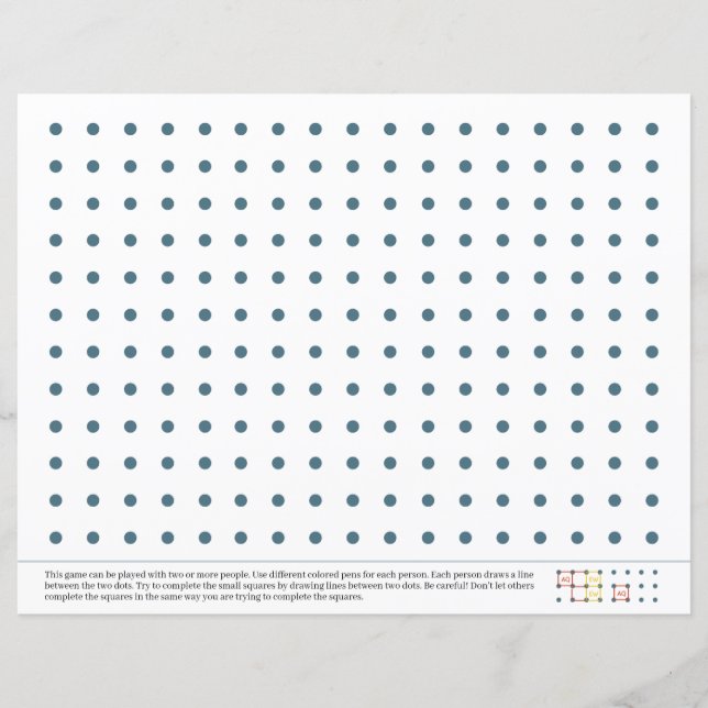 Caneta e Pontos de Papel Divertido no Jogo Escolar (Frente)