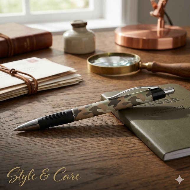 Caneta Elegante Emmy com Impressão Camuflada (Camouflage Print Emmy Pen Elegant Writing Tool)