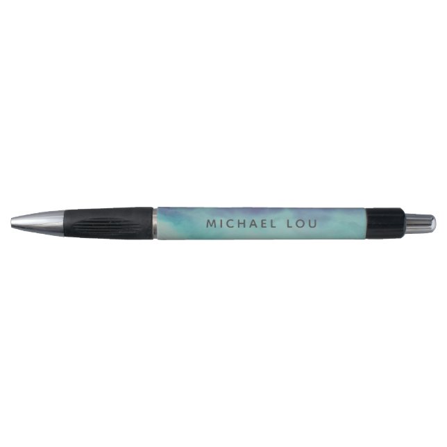 Caneta Elegante Pastel Blue Watercolor Classtic (Frente)