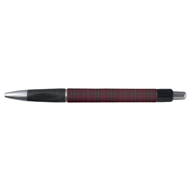 Caneta Elegante Xadrez Burgundy (Frente)