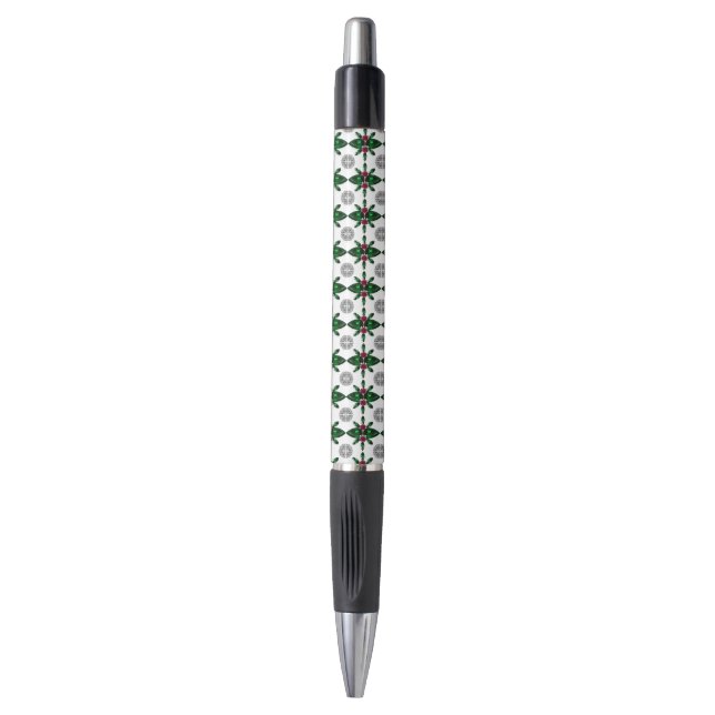 Caneta Emerald Ruby Diamond Gemstone Art Red Green (Frente Vertical)