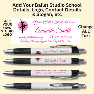 Caneta Escola de Ballet - Adicione seus próprios detalhes