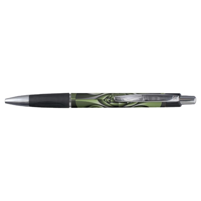 Caneta Esferas Mini Floresta Verde Branca (Verso)