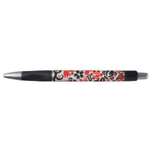 Caneta Espetáculo floral de arte popular ucraniana
