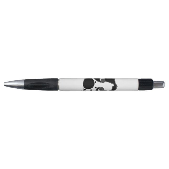 Caneta espiando menos preto e branco (Frente)