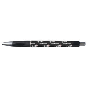 Caneta Esqueleto de Halloween com espada