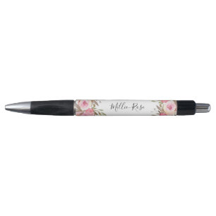 Caneta Feminino floral cor-de-rosa conhecido da