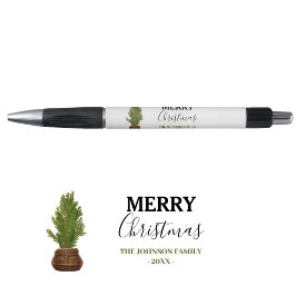 Caneta Feriado da Árvore de Natal da Moderna Rustic Water
