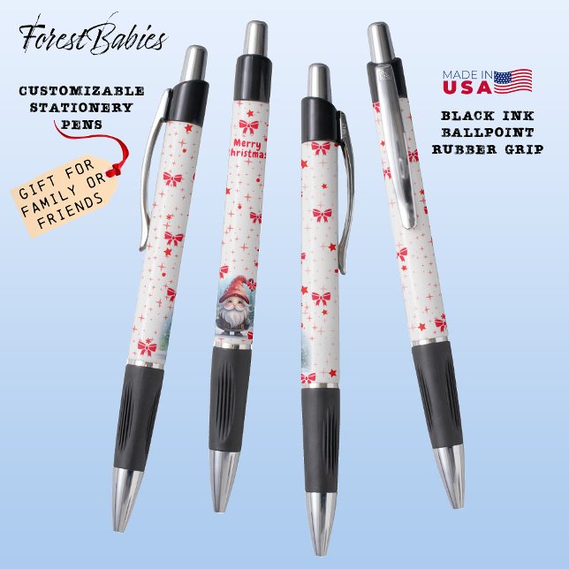 Caneta Feriado Gnomo de Papais noeis Bonitos de Natal Dei (Criador carregado)