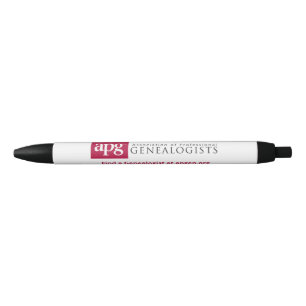 CANETA "Find a Genealogist" da APG com tinta preta
