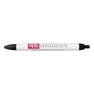 CANETA "Find a Genealogist" da APG com tinta preta