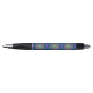 Caneta Flor Da Vida - Ouro - Frente 1