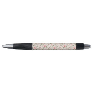 Caneta Flor de Cerejeira Rosa Suave Padrão Floral Sem Cos