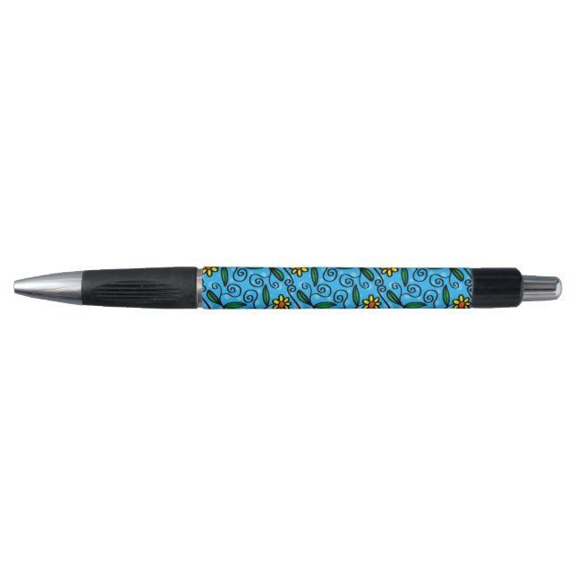 Caneta Floral Abstrata (Frente)
