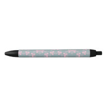 Caneta Floral Cor-de-Rosa Fresca para Escrevendo |