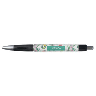 Caneta Floral Personalizada Leve e Bonita de Verão