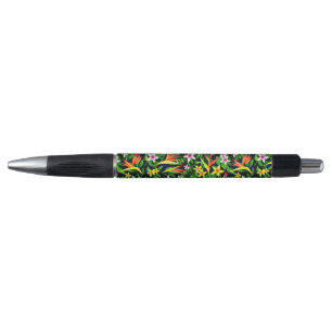 Caneta Flores De Aquarela E Padrão Floral De Fruta- 23768