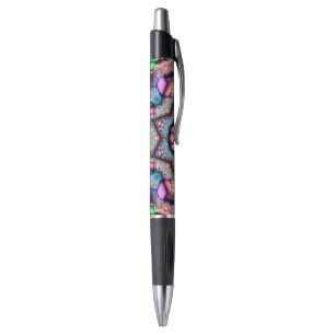 Caneta Fractal Mandala Floral Psicodélico