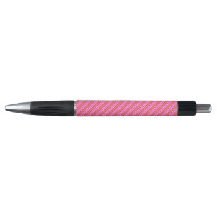 Caneta Fuchsia e cinco listras padrão coral vivo